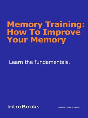 cover image of Memory Training